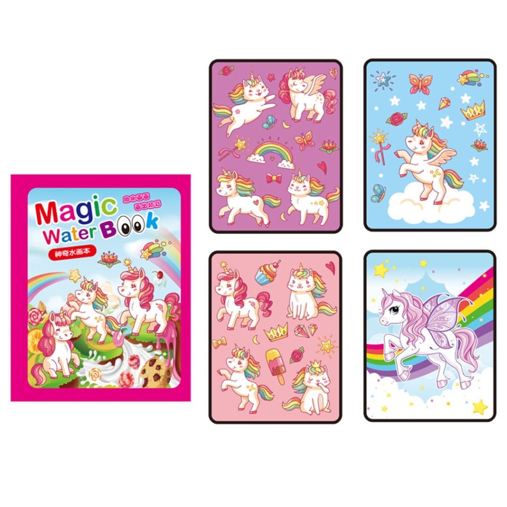 Carte De Colorat Cu Apa Magic Book Unicorni