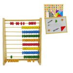 Abac din lemn pentru copii 2in 1 calculation frame-Jucarii din Lemn si Montessori