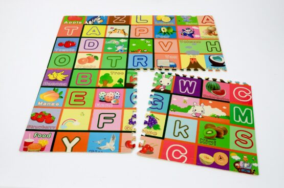 Covor puzzle mare 60 litere fructe3 - HAM BEBE