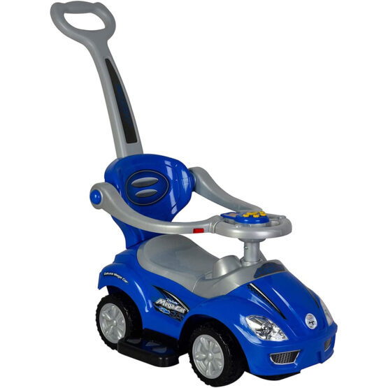Masinuta bebe muzicala cu maner 3 in 1 Deluxe Mega car - HAM BEBE