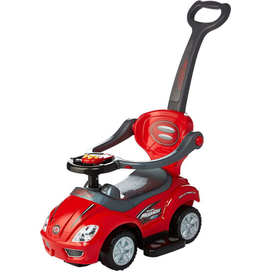 Masinuta bebe muzicala cu maner 3 in 1 Deluxe Mega car - HAM BEBE