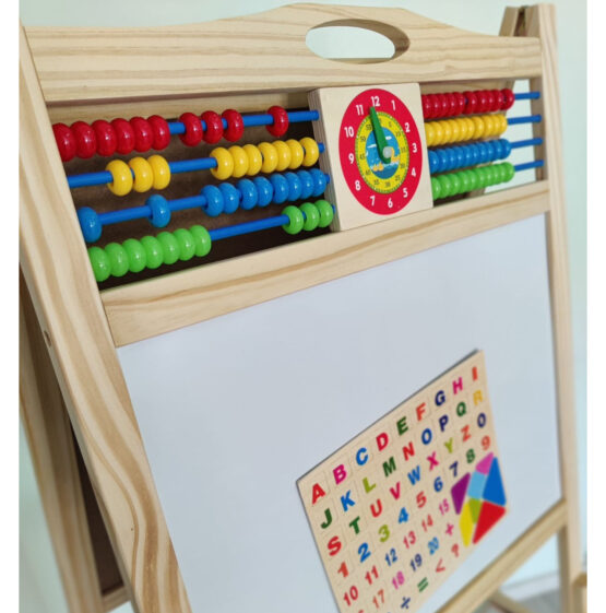 Tabla magnetica mare 3 in 1 Sevalet Reglabil MUT 138 cu accesorii - HAM BEBE
