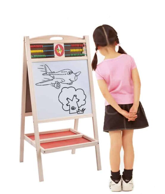 Tabla educativa cu doua fete sevalet mare5 - HAM BEBE