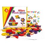 Joc tangram 125 piese puzzle forme geometrice si figuri joc din lemn montessori si educativ4-Jucarii din Lemn si Montessori