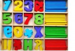 Montessori matematica betisoare joc lemn4 - HAM BEBE
