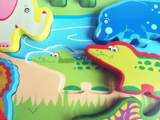 Puzzle 3d animale jungla2 - HAM BEBE