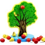 Copac cu mere si pere magnetice joc lemn dexteritate5 - HAM BEBE