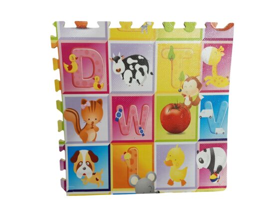 Covor puzzle burete cu litere fructe3 - HAM BEBE