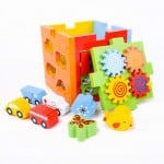 Cub educativ cu activitati 5 in 1 Montessori - HAM BEBE
