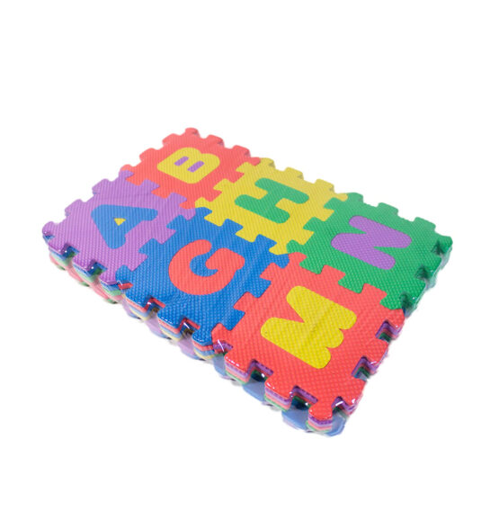Covorase puzzle cu litere si cifre 36 piese - HAM BEBE