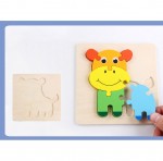 Puzzle 3d animale bebe3-Jucarii din Lemn si Montessori