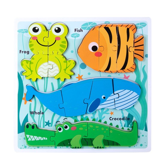 puzzle 3d cu animale marine pentru copii1