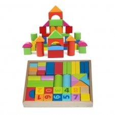 Set cuburi lemn constructie color si cu cifre1-Cuburi constructie