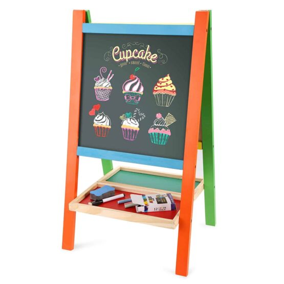 Tabla educativa cu 2 fete sisuport tabla magnetica cu litere cifre2 - HAM BEBE