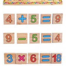 Joc lemn logaritmic board cifre educativ2 - HAM BEBE