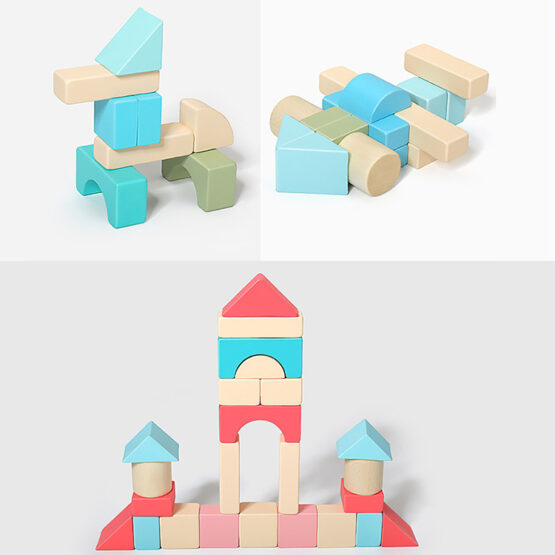 Galetusa cuburi constructii lemn 120 piese oraselul4-Cuburi constructie