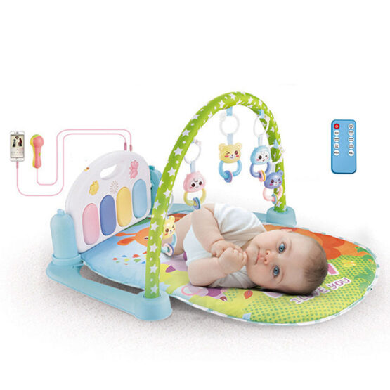 Saltea de joaca cu pian pentru bebe cu microfon si telecomanda1-Salteluta activitati