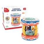 Toba jucarie interactiva cu lumini si melodii Carousel Music Drum