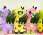 Jucarie plus girafa colorata2 - HAM BEBE