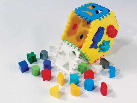 Cub sortator forme hexagon bebe1 - HAM BEBE