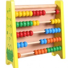 Tablita educativa cu abac si tangram-Jucarii din Lemn si Montessori