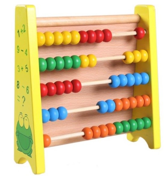 Tablita educativa cu abac si tangram-Jucarii din Lemn si Montessori