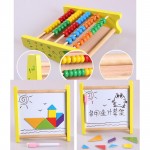 Tablita educativa cu abac si tangram2-Jucarii din Lemn si Montessori