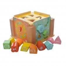 Cub forme geometrice viviwood colorful box1 - HAM BEBE