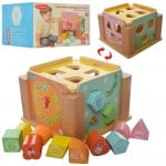 Cub forme geometrice viviwood colorful box2 - HAM BEBE