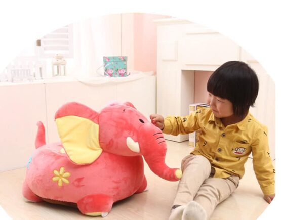 Elefant roz jucarie calarit bebe3 - HAM BEBE