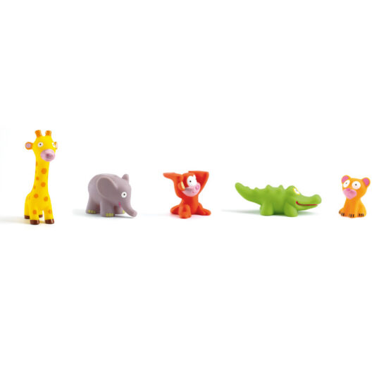 Set cuburi de constructie djeco topanijungle cuburi turn7 - HAM BEBE
