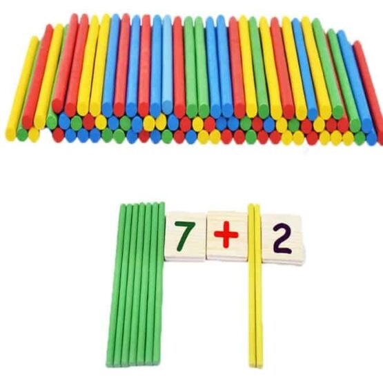 Joc educativ montessori invatam matematica jucarie multifunctionala lemn7 - HAM BEBE