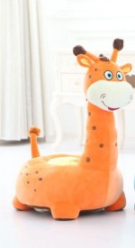 Girafa de plus de calarit portocaliu2 - HAM BEBE