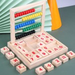 Abac din lemn cu cuburi cu cifre, operatiuni, litere - HAM BEBE