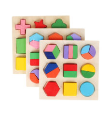 Set 3 Puzzle din lemn Forme geometrice - HAM BEBE