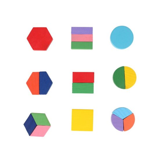 Set 3 Puzzle din lemn Forme geometrice - HAM BEBE