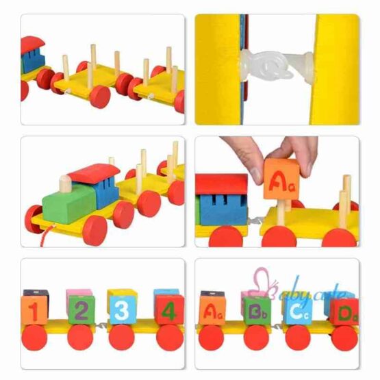 Trenulet cuburi rotative litere3 - HAM BEBE