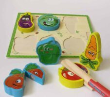 Puzzle 3d feliere legume jucarie2 - HAM BEBE