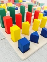 Mega set jocuri montessori lemn forme culori marimi8 - HAM BEBE
