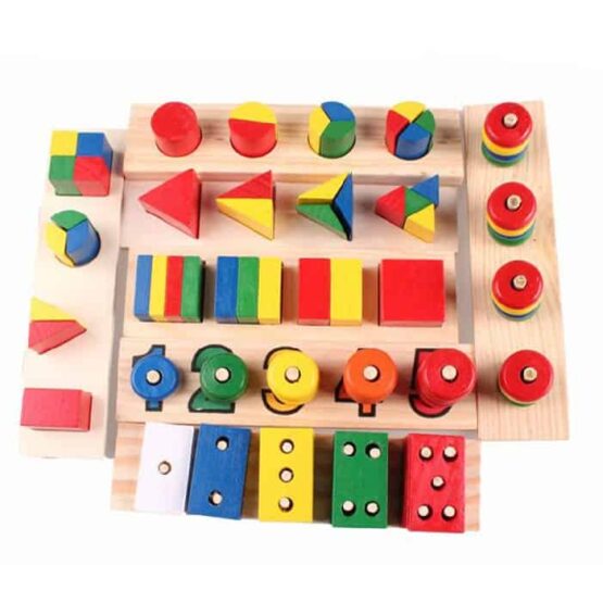 Mega set jucarii lemn montessori 14 jocuri educative2 - HAM BEBE