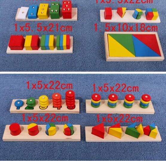 Mega set jucarii lemn montessori 14 jocuri educative4 - HAM BEBE