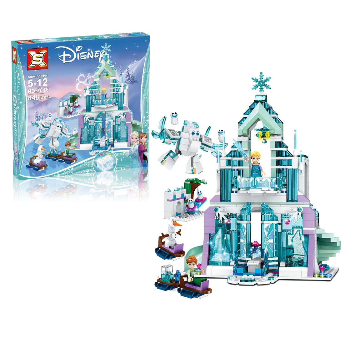 Cuburi Lego Frozen Castelul stralucitor de gheata al Elsei - 79 lei