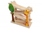 Pista de raliu cu masinute din lemn girafa3 - HAM BEBE