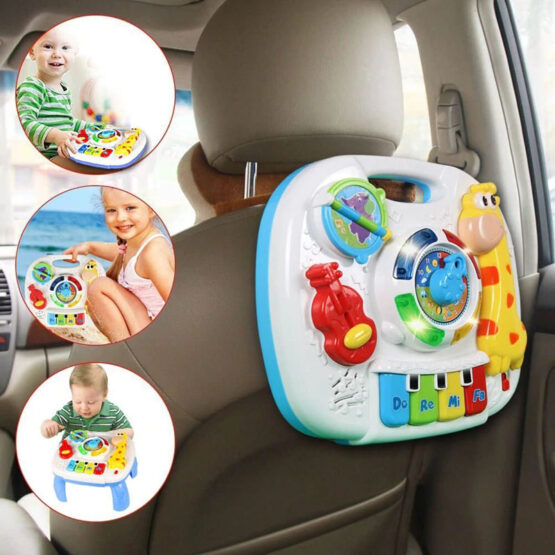 Masuta multifunctionala 2 in 1 Activitati Bebe Girafa - HAM BEBE