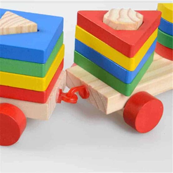 Trenulet forme geometrice 4 coloane simple5 - HAM BEBE