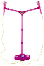 Microfon de jucarie karaoke doua microfoane roz5 - HAM BEBE