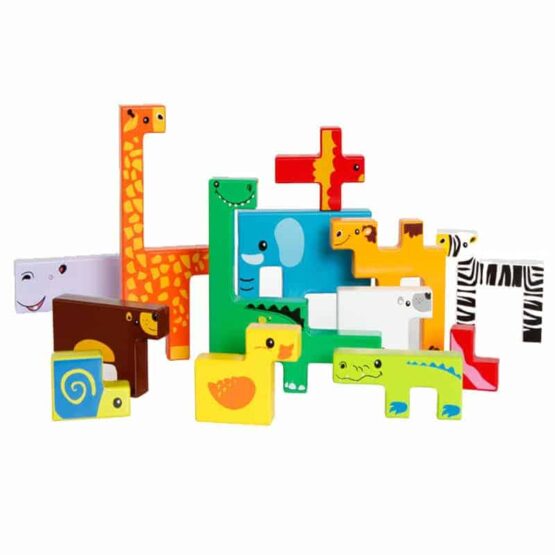 Joc lemn tetris animale2 - HAM BEBE
