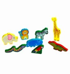 Puzzle lemn animale jungla2 5 - HAM BEBE