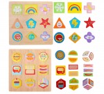 Set 3 puzzle lemn fractii joc educativ7-Jucarii din Lemn si Montessori