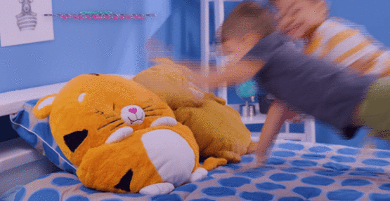 Sac de dormit copii cu perna 2 in 1 Animalute din plus - HAM BEBE